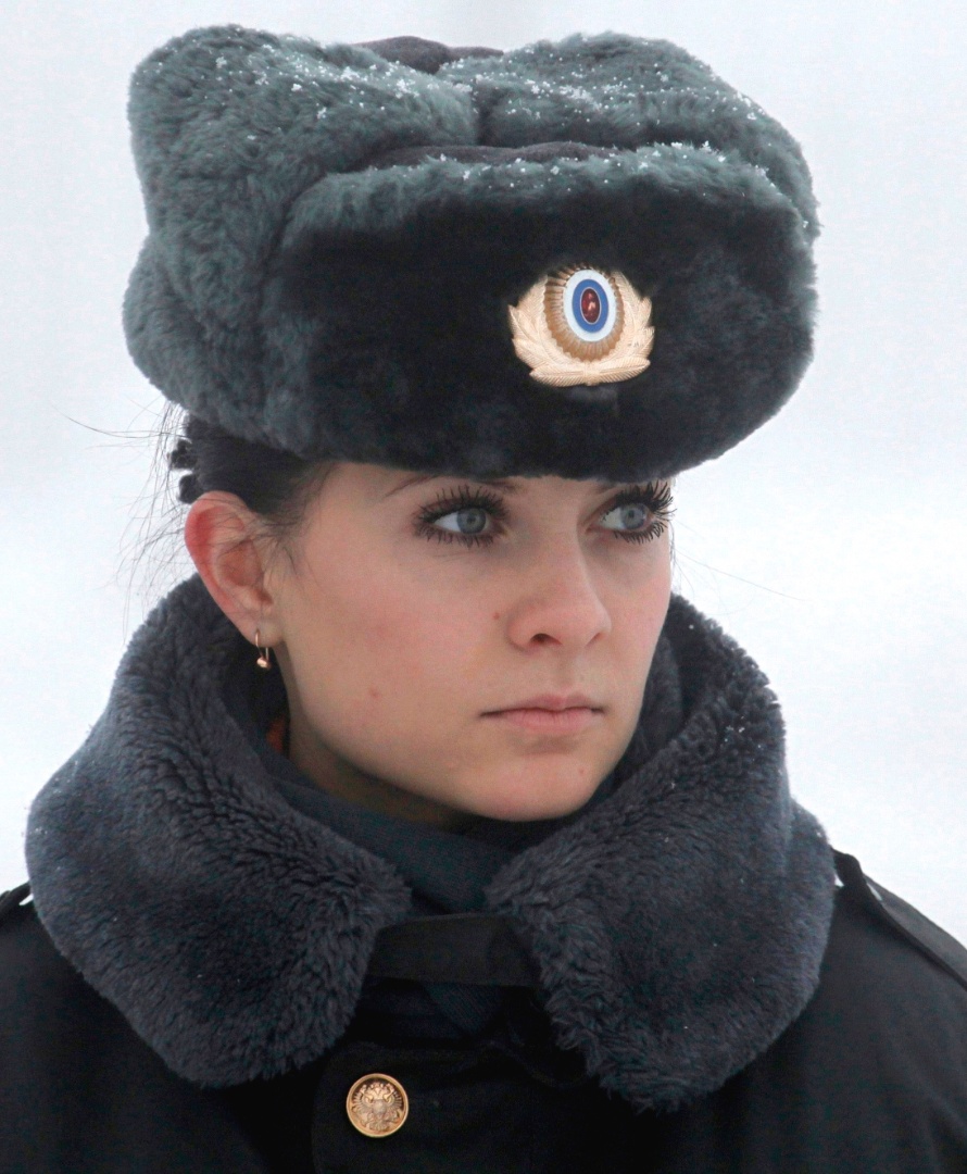 Шапка зимняя женская полиция